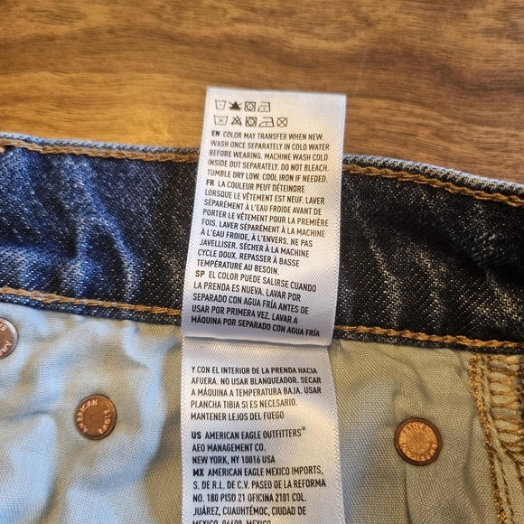 American Eagle Outfitters Distressed Blue Jean Shorts - Picture 7 of 8